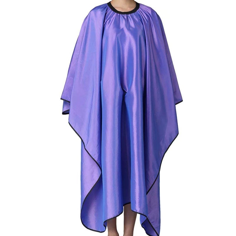 Iusmnur Barber Cape, Professional Hair Salon Cape with Adjustable Metal Clip, Shampoo Hair Cutting Cape for Barbers and Stylists - 55 x 63 inches (Purple) - Image 1